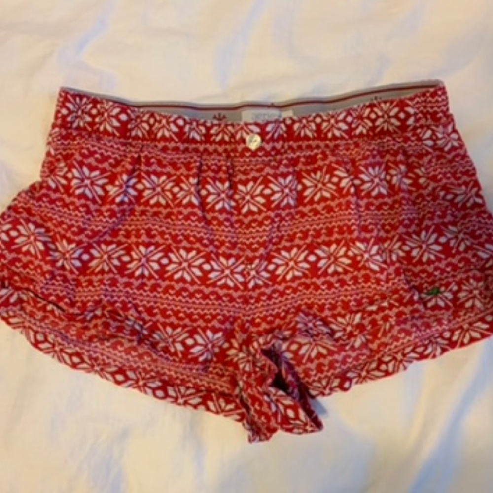 Aerie Snowflake Winter Pajama Shorts